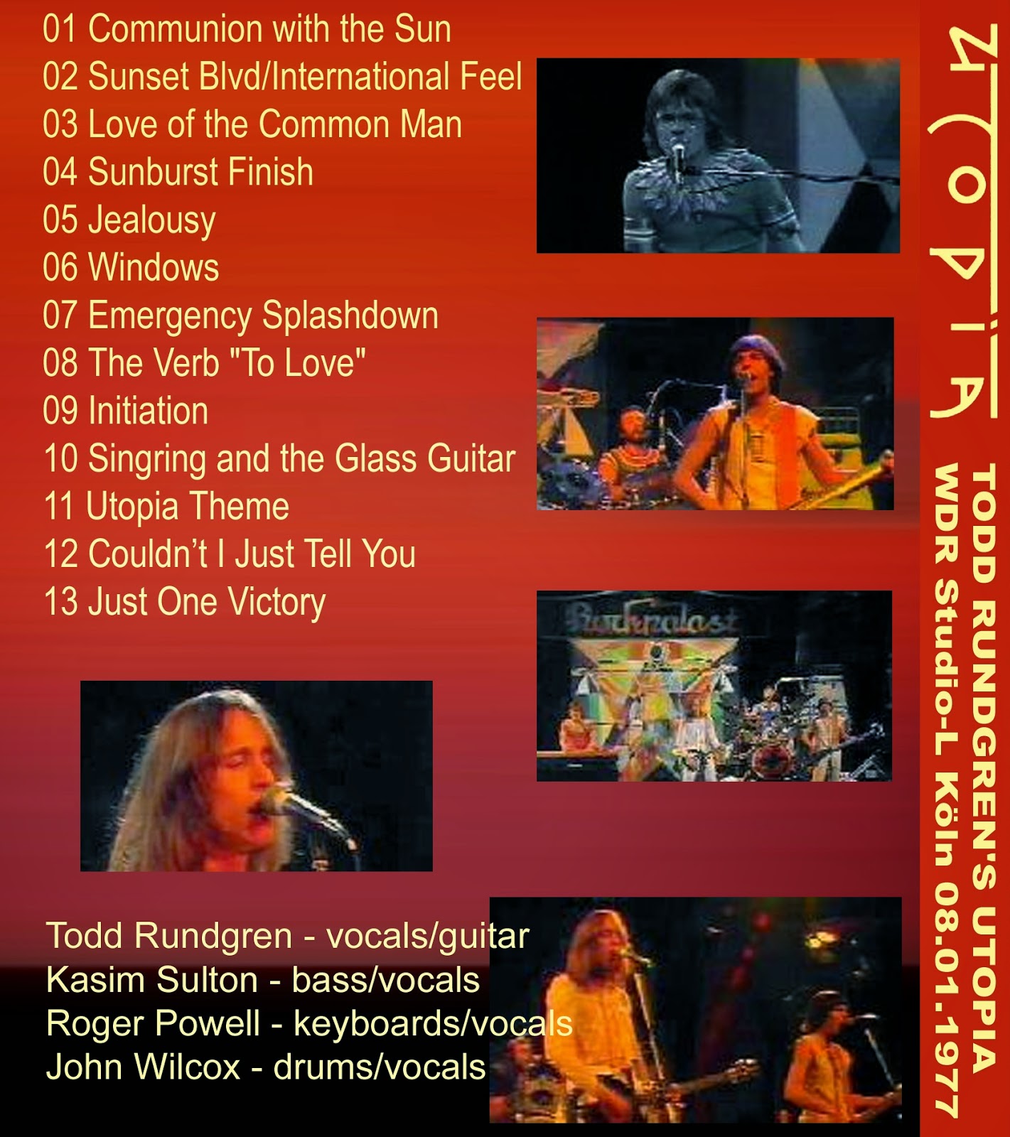 THE ALAN PARSONS PROJECT: Todd Rundgren's Utopia 