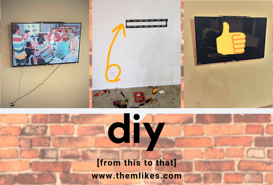 Diy Wall Mount Tv Plug Relocation The M Likes