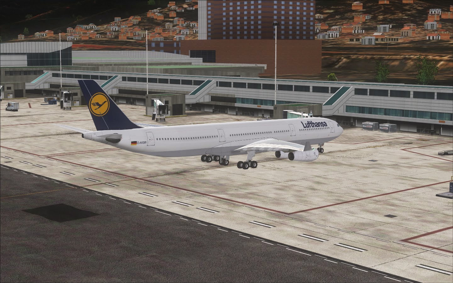 KM REPAINTS FSX: A340-300 Lufthansa Fsx