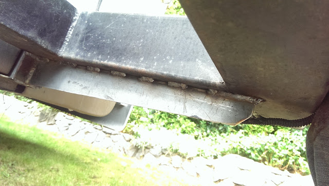RV Bumper Extension support on our 5th wheel trailer