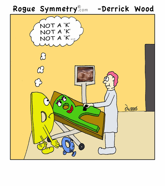 dork family cartoon where comic letters having baby ultrasound