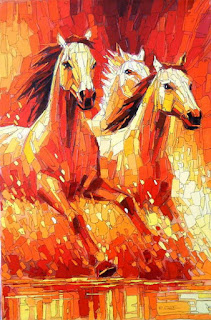 Briosos Caballos Pinturas Artisticas Modernas