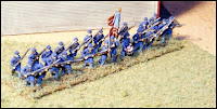 ACW64, Advancing Infantry in Frock Coats & Forage Caps (USA)