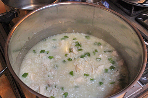 Authentic Italian Risotto with Chicken and Green Pepper
