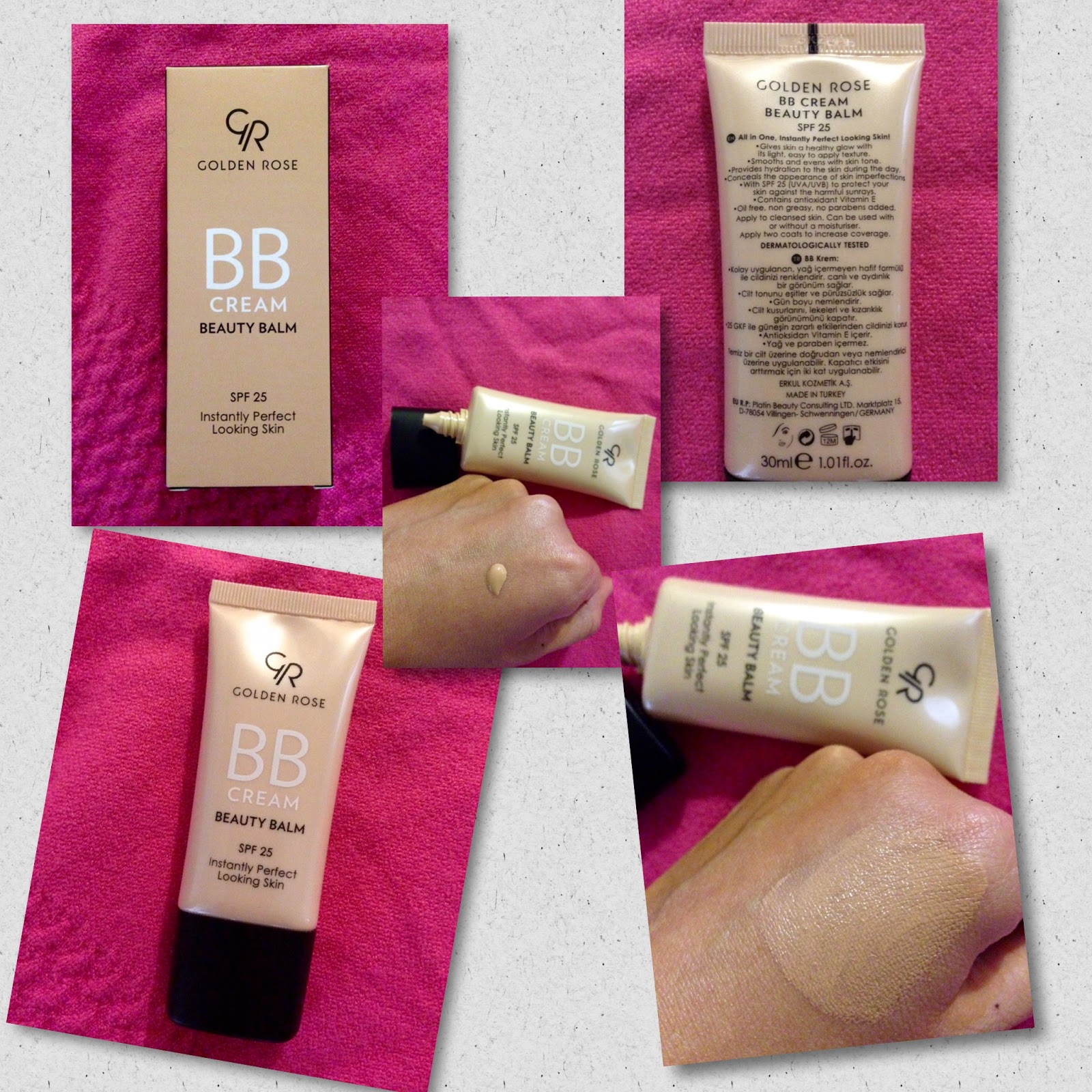 Golden Rose Cosmetics BB Cream Beauty Balm [The Color Wheel Gallery]