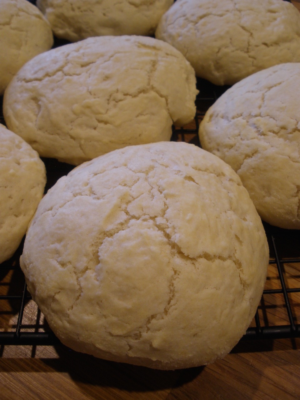 the half cut cook Oven Baked Bannock