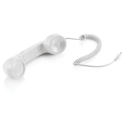 Cornetta Telefono Retrò Vintage Con Microfono E Altoparlante - Per Cellulari E PC - Colore Rosso