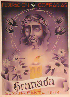 Cartel oficial en 1944 de la Real Federación de Hermandades y Cofradías de Semana Santa de Granada Cartel oficial en 1944 de la Real Federación de Hermandades y Cofradías de Semana Santa de Granada