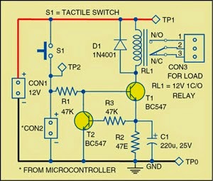 Power-Saving Relay Driver Circuit Diagram