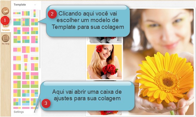 modelos para colagem