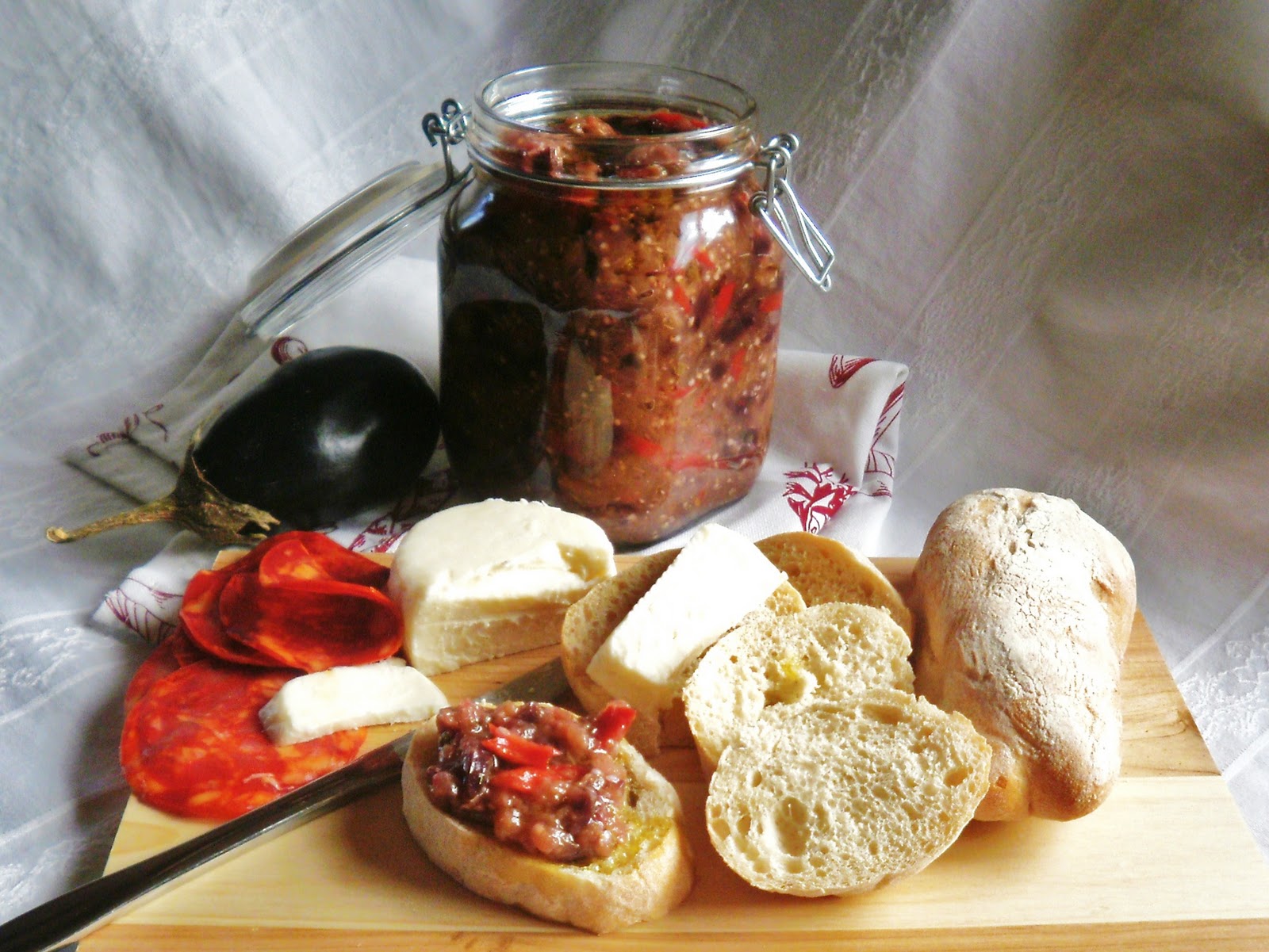 Pickled Eggplant in Olive Oil