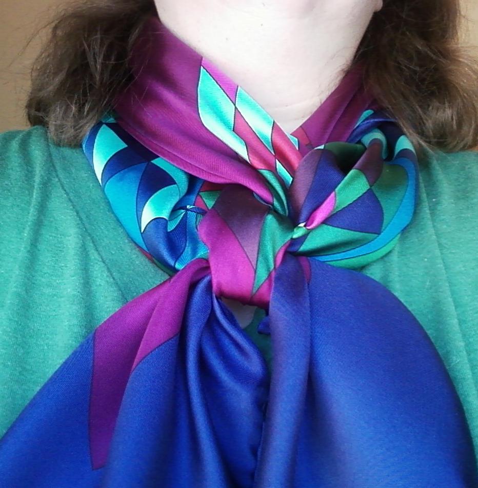 Style into Action 10 Ways with a Square Silk Scarf