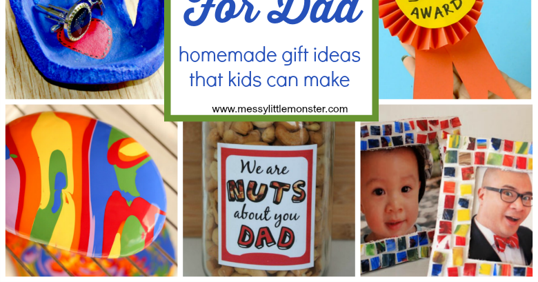 Gifts For Dad From Kids - Homemade Gift Ideas That Kids Can Make