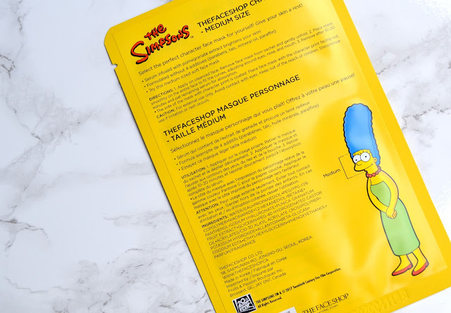 The Face Shop Simpsons Character Sheet Mask Review 