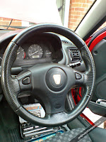 Rover 25 perforated leather steering wheel