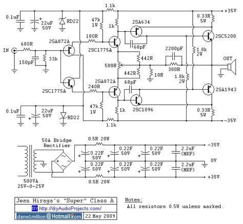 * Eletrônica Campo Elétrico: Circuito esquema amplificador par casado