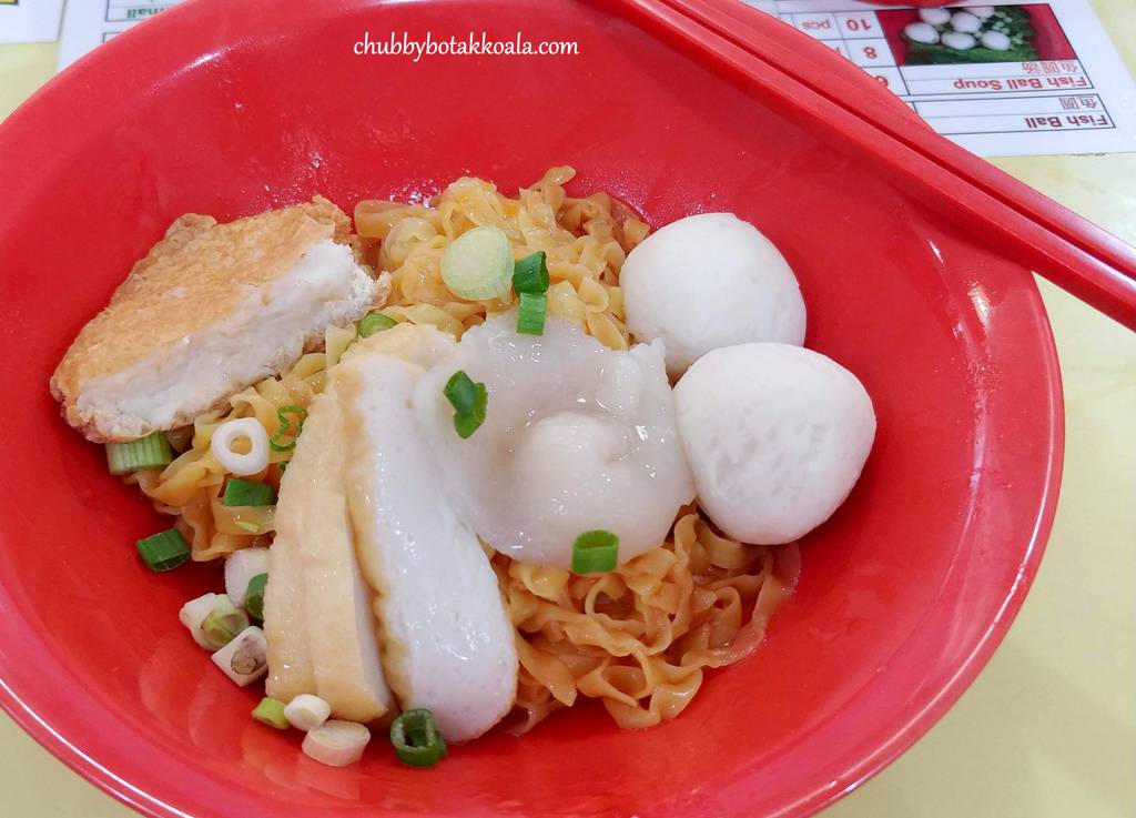 Chubby Botak Koala Singapore Food Blog Travel And Lifestyle Chai Chee Fishball Noodle A Good Supper Place