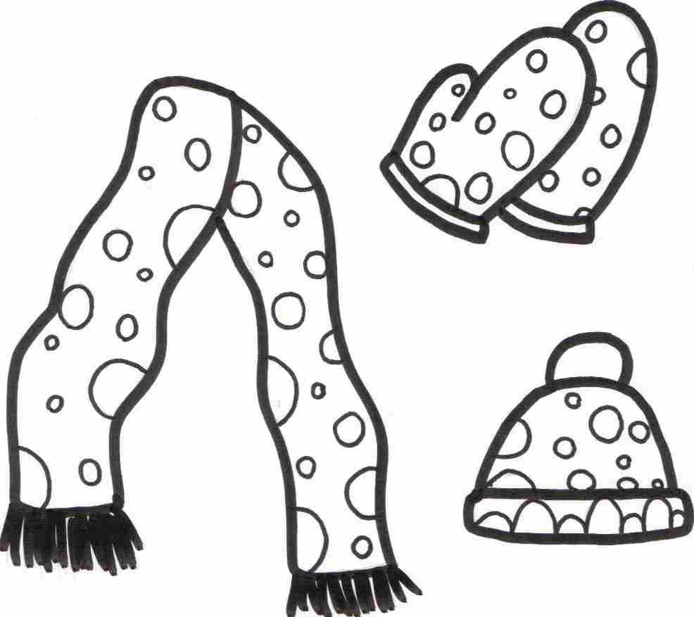 Gloves Coloring Pages For Girls