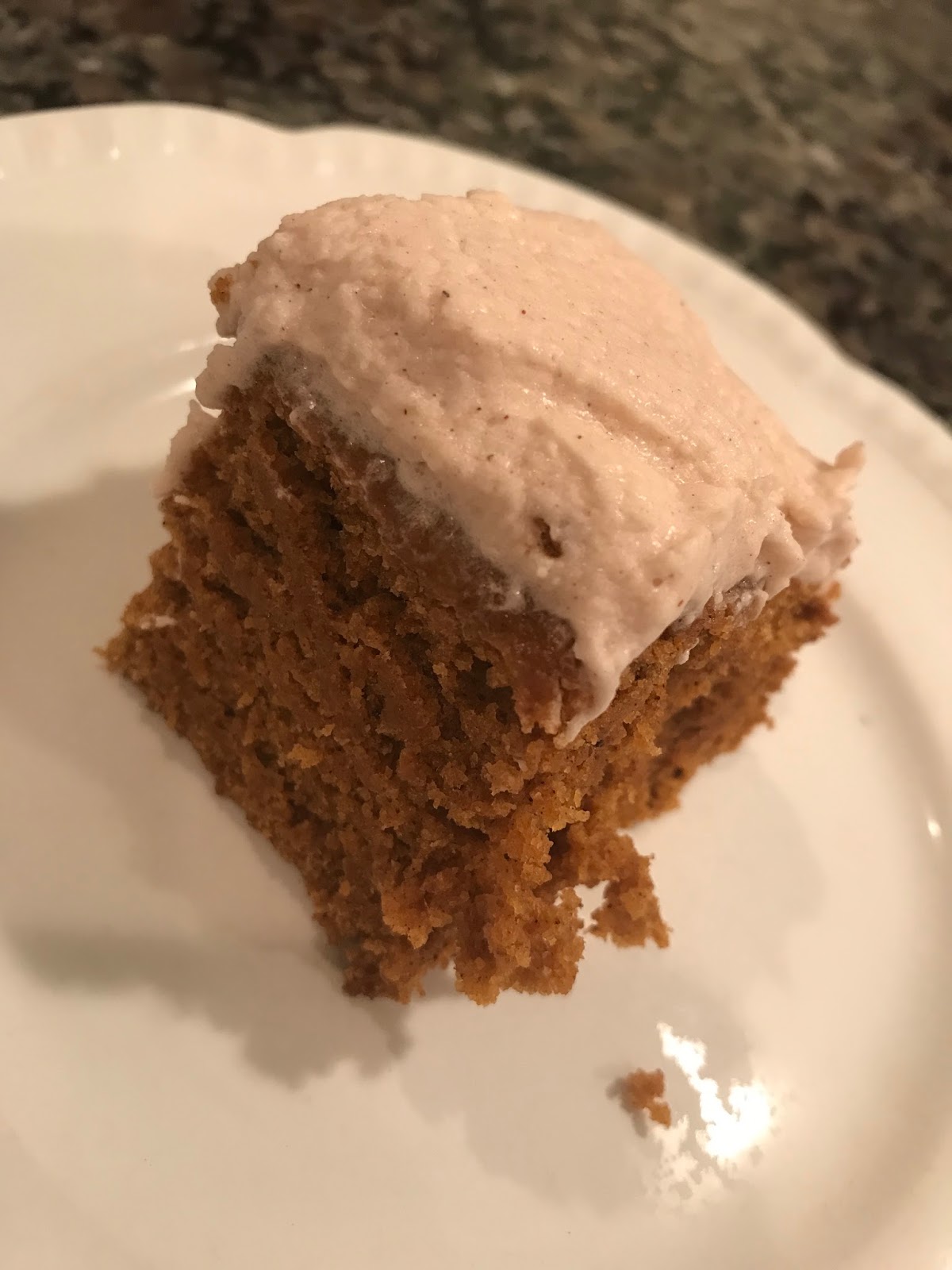 Vegan Pumpkin Spice Cake with Cream Cheese Frosting