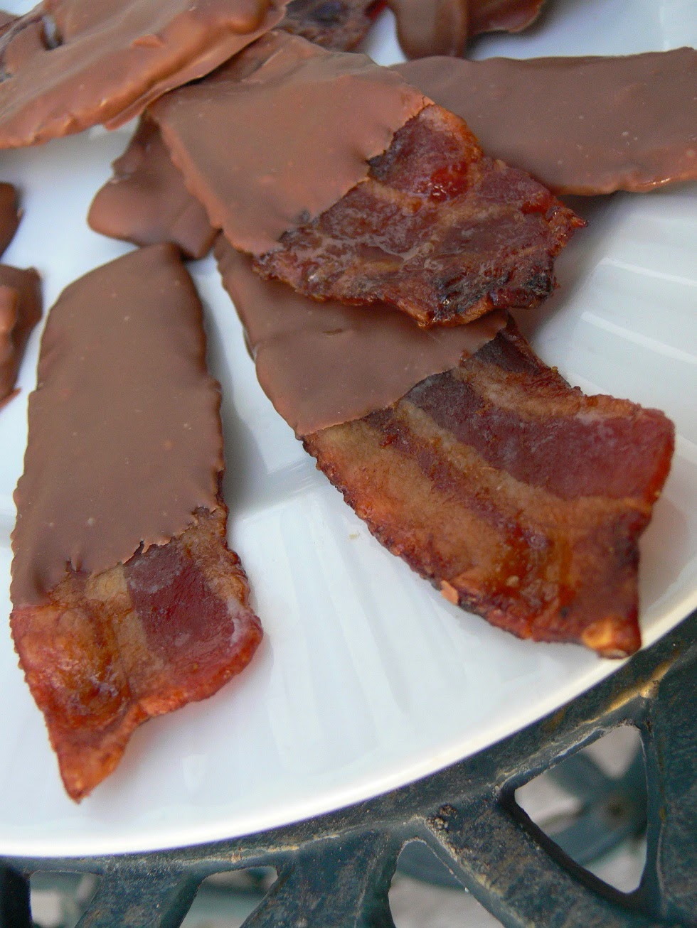The Ultimate Chocolate Blog Candied Bacon Dipped in Chocolate