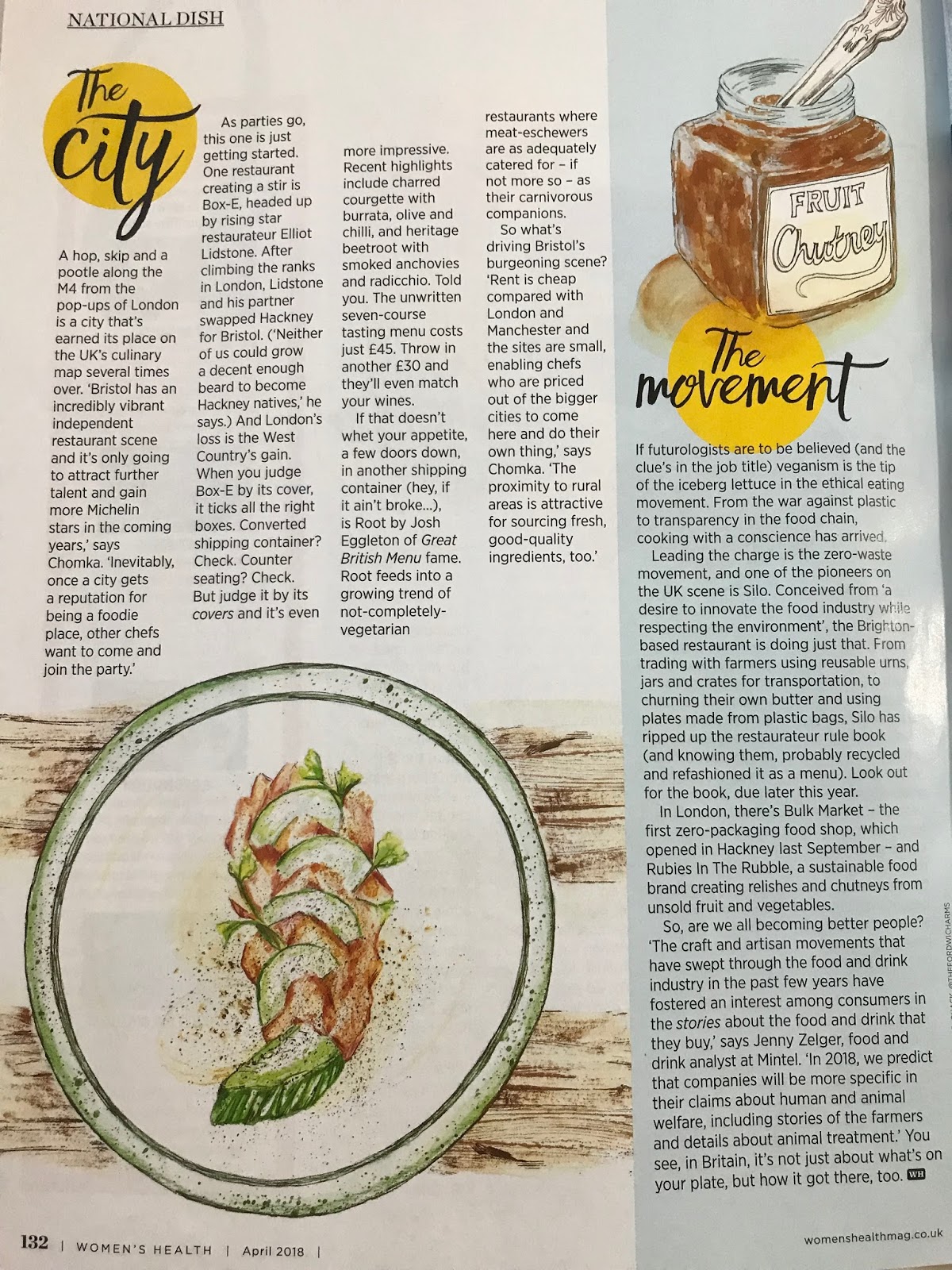 Sharon Farrow Women's Health Food Illustrations