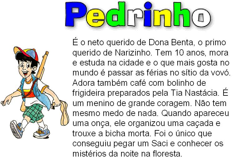 Aprendizagem dei bambini Personagens do sítio
