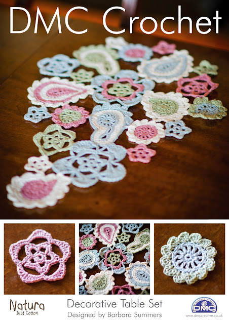 DECORTIVE TABLE SET Crochet Pattern how to crochet, crochet patterns, table set, coasters,