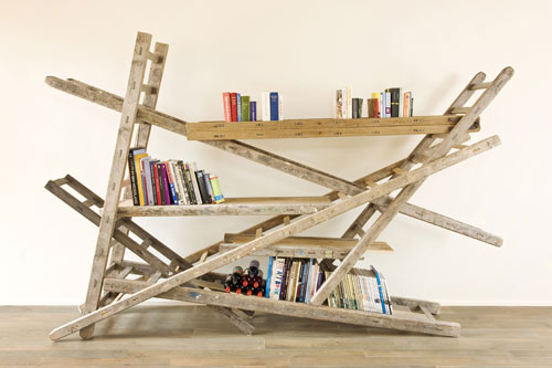 ladder bookshelf plans