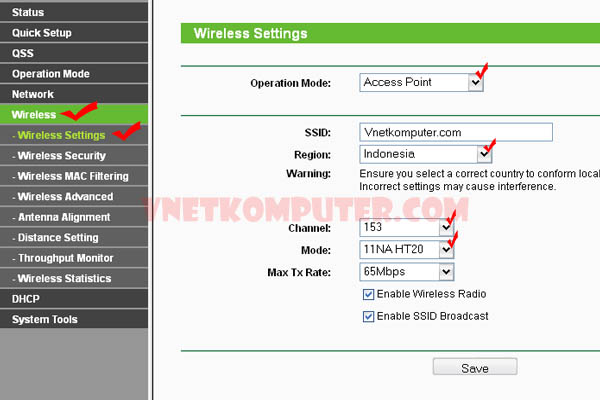 Point to point menggunakan TL-WA7510N dengan Grid antenna TL-ANT5830B