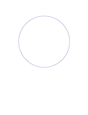 The circle can be used to start a drawing of the head.