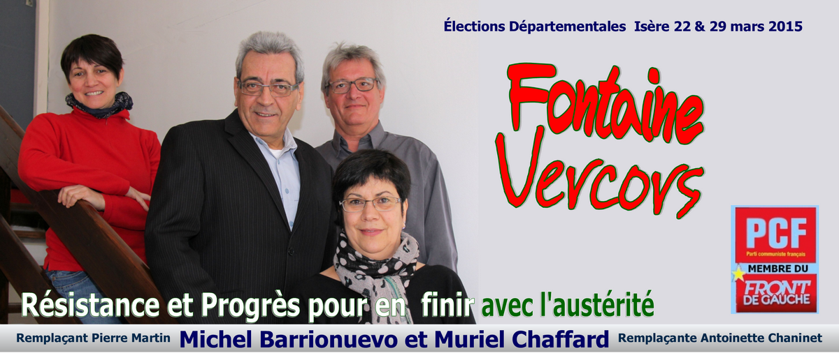 Elections départementales Isère Fontaine-Vercors