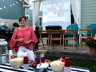 Outdoor movie night in your own backyard