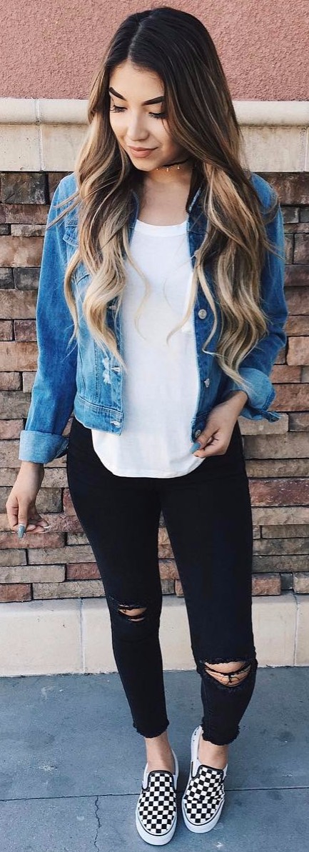 What To Wear With Ripped Jeans: 45 Amazing Looks You Can Definitely Go ...