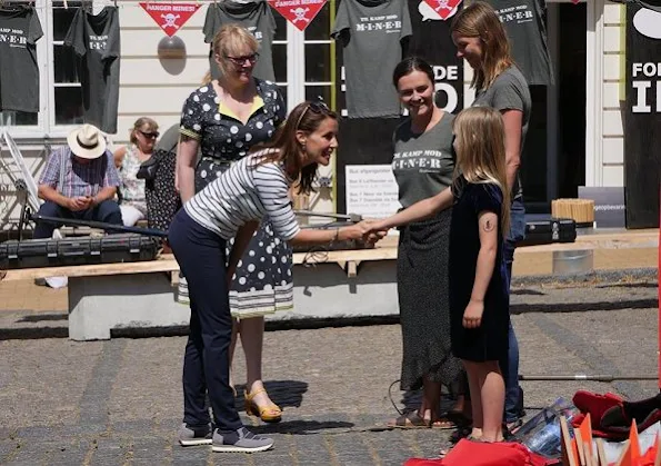 Princess Marie and Prince Joachim of Denmark visited Folkemødet (The People's Political Festival) held in Allinge, Bornholm