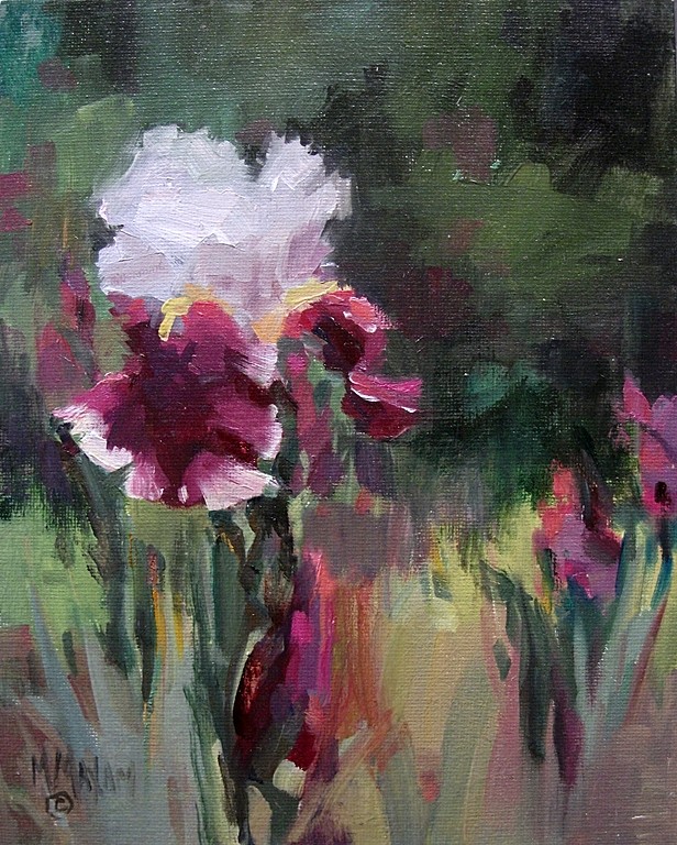 Mary Maxam - paintings: Iris Garden - 8