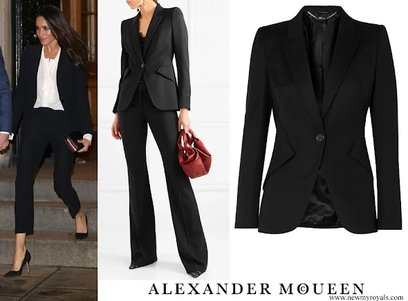 Meghan Markle wore ALEXANDER MCQUEEN Blazer