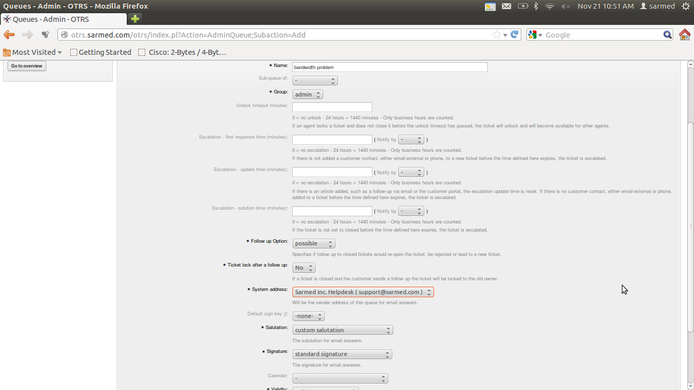 OTRS Tuning Part 3 Managing Salutations, Signatures and Queues