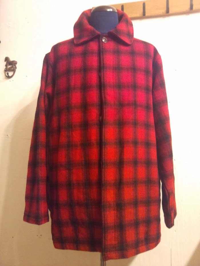 50's ウールリッチ ウールハンティングジャケット 赤、黒、オンブレチェック サイズSM - 北海道 ビンテージ古着屋 Trace のブログ