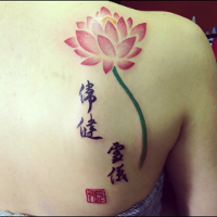 Calligraphy and Lotus