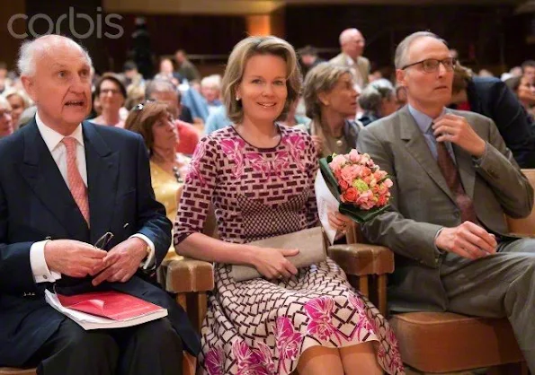  Queen Mathilde of Belgium is present at various concerts of the semi finals at Flagey on May 11, 2015 in Brussels