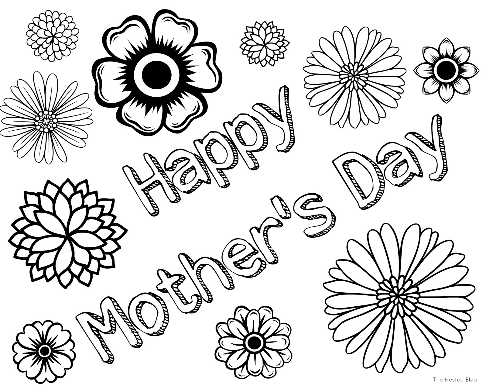 Mother's day 2016 Colouring Pages For Kids And Youngs | Mothers Day In