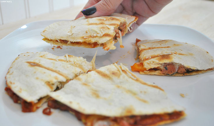 Get #CookingwithGuyFieri: Tex-Mex Scramble AND Quesadilla Pizza Recipe