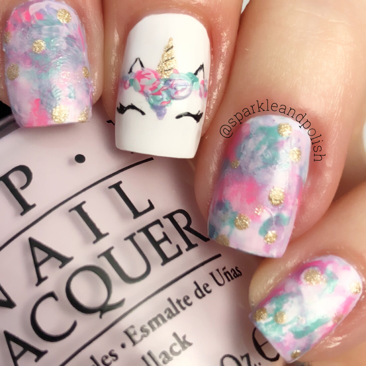 A Little Sparkle and Polish: Unicorn Nail Art