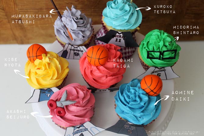 Kuroko no Basket Cupcakes