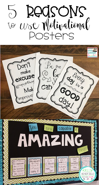 5 Reasons To Use Motivational Posters In Your Classroom Upper Elementary Snapshots