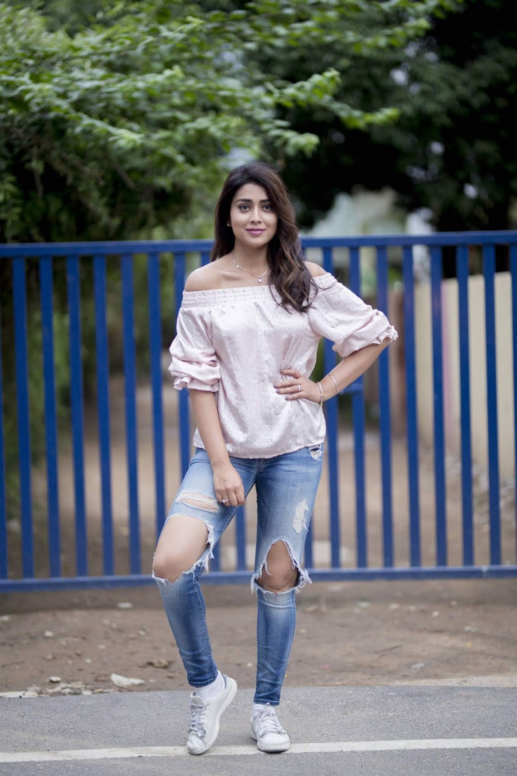 Shriya Saran Hot Pics In Toned Jeans Hollywood