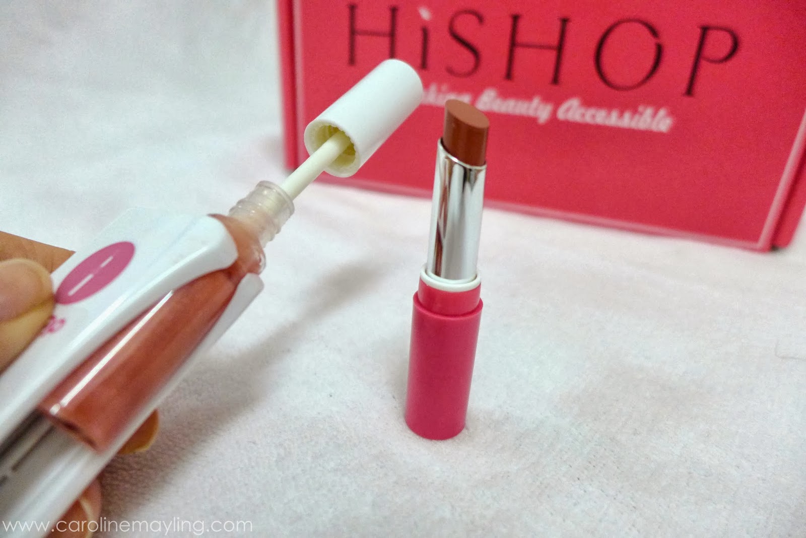 Bloop Candy Duo Lipstick (01 Natural Brown) carolinemayling