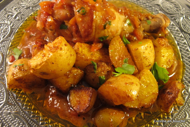 Recette Cuisses de poulet et pomme de terre au four Notée 4 1 5