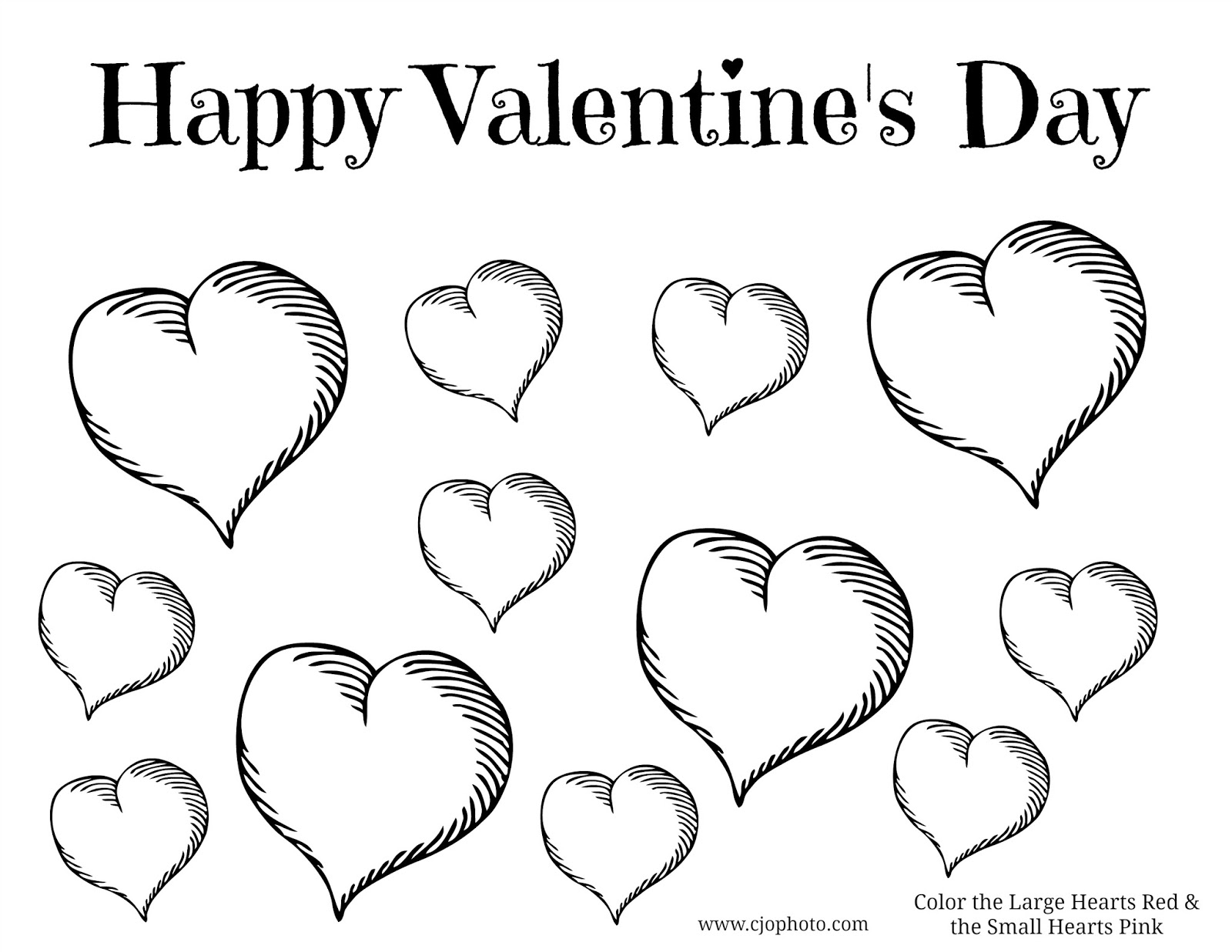 Valentines Day Hearts Coloring Pages Pinterest : Valentines Day