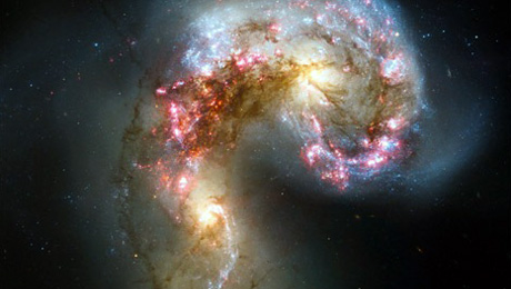 Galaxias colisionando